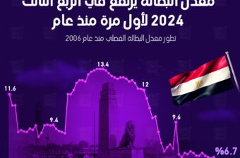 معدل البطالة في مصر يرتفع في الربع الثالث من 2024 لأول مرة منذ عام.