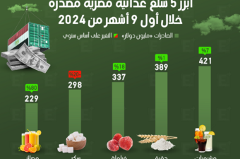 أبرز 5 سلع غذائية مصرية مصدرة خلال أول 9 أشهر من 2024