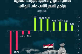 صافي الأصول الأجنبية بالبنوك المصرية يتراجع للشهر الثاني على التوالي