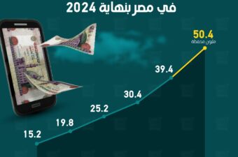 50.4 مليون محفظة هاتف محمول في مصر بنهاية 2024.